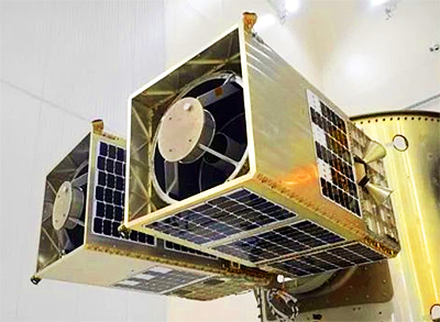 GHOSt hyperspectral satellite payload in space