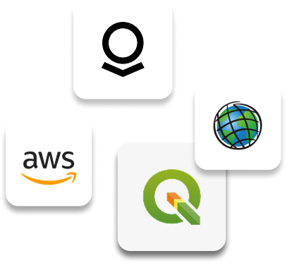 Platform logos collage