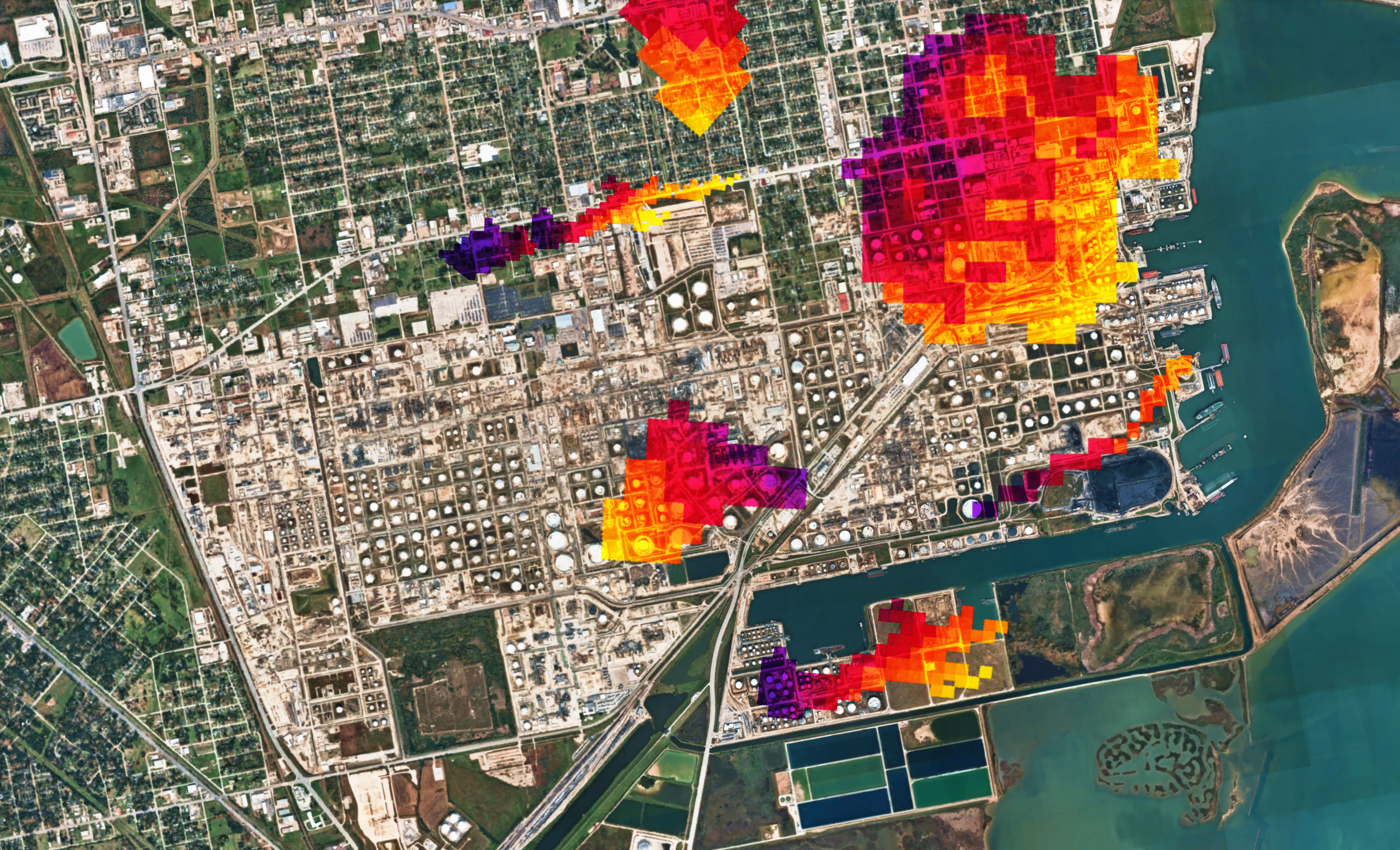 Hyperspectral heatmap overlay